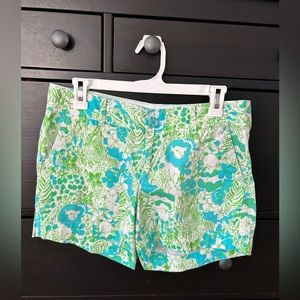 Lilly Pulitzer Callahan Shorts- Green & Blue